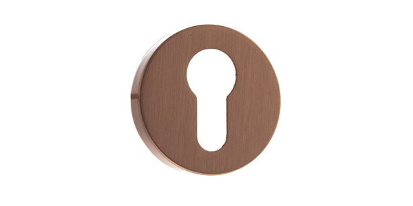 Forme Euro Escutcheons on Minimal Round Rose by Atlantic Hardware
