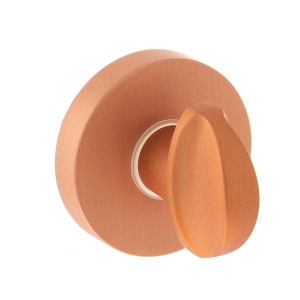 Forme WC Turn and Release on Minimal Round Rose by Atlantic Hardware