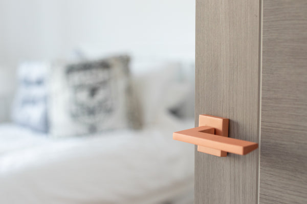 Forme Lorena Lever Door Handle on Minimal Square Rose - additional image