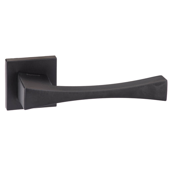 Forme Artemide Lever Door Handle on Minimal Square Rose by Atlantic Hardware