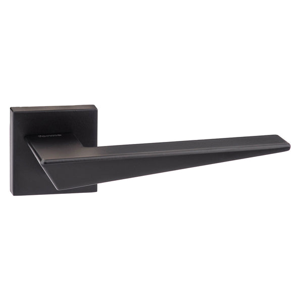 Forme Naxos Lever Door Handle on Minimal Square Rose by Atlantic Hardware