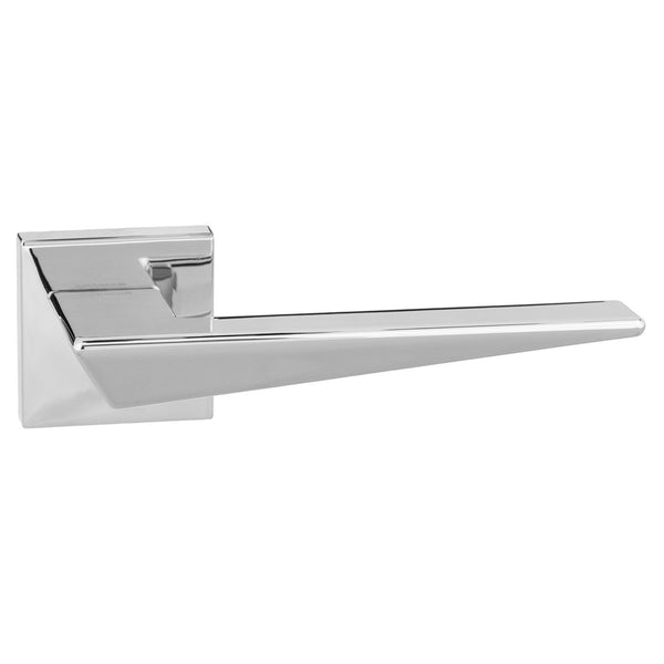 Forme Naxos Lever Door Handle on Minimal Square Rose by Atlantic Hardware