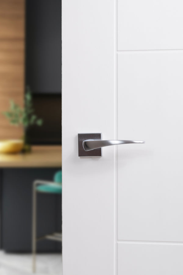 Forme Foglia Lever Door Handle on Minimal Square Rose - additional image