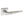 Forme Foglia Lever Door Handle on Minimal Square Rose by Atlantic Hardware