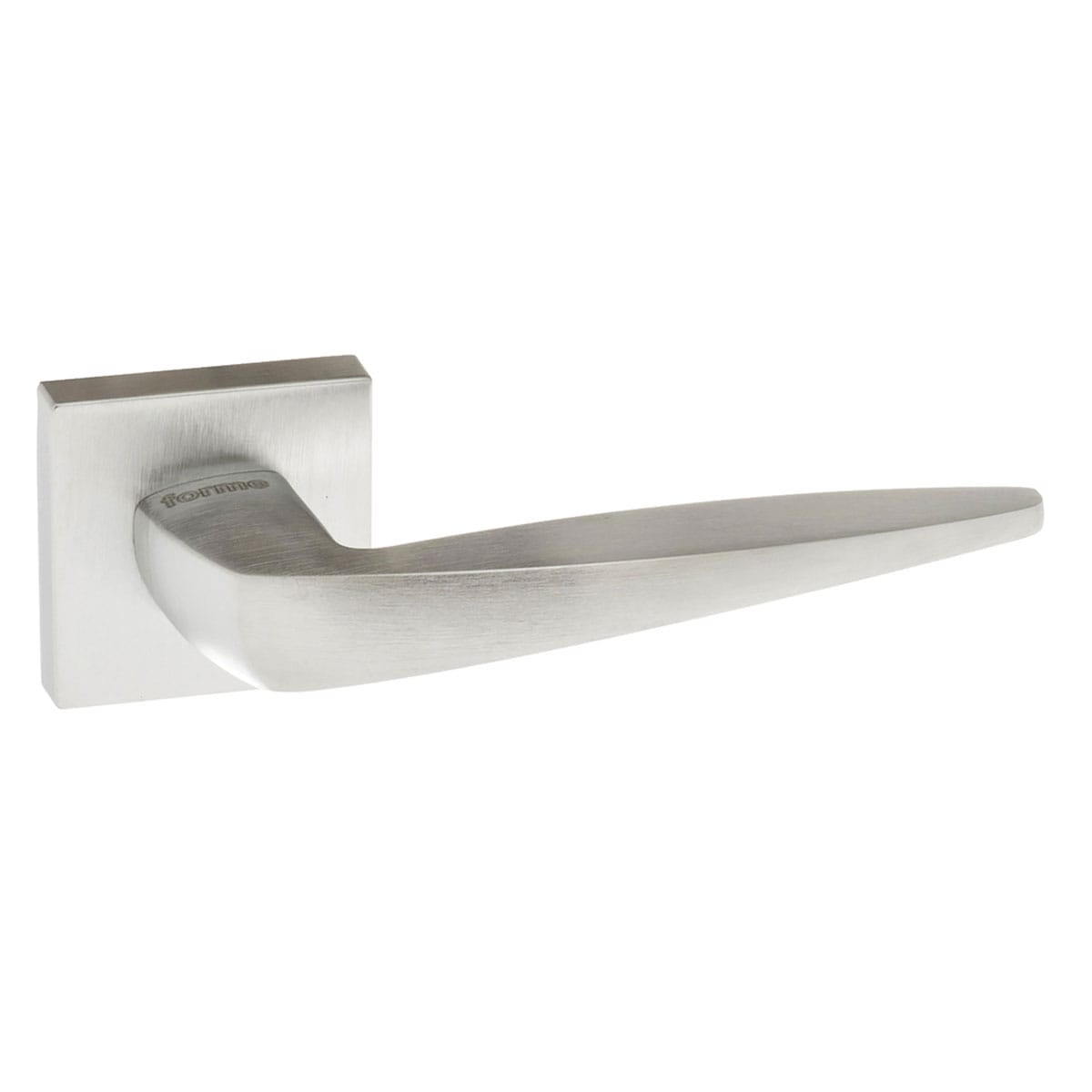 Forme Foglia Lever Door Handle on Minimal Square Rose – John Diven & Cº
