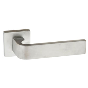 Forme Monza Lever Door Handle on Minimal Square Rose by Atlantic Hardware
