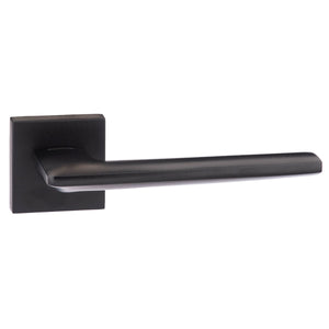Forme Boston Lever Door Handle on Minimal Square Rose by Atlantic Hardware