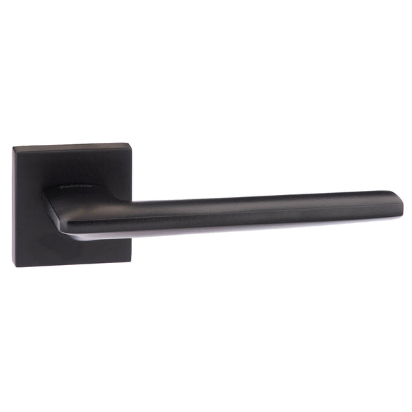 Forme Boston Lever Door Handle on Minimal Square Rose by Atlantic Hardware