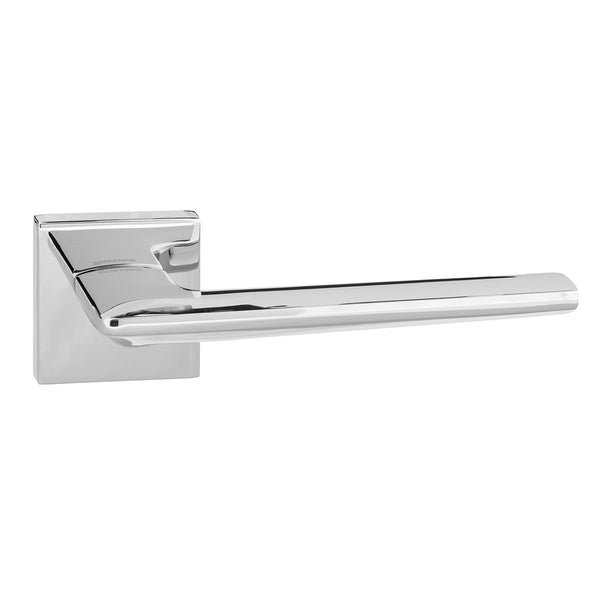 Forme Boston Lever Door Handle on Minimal Square Rose by Atlantic Hardware