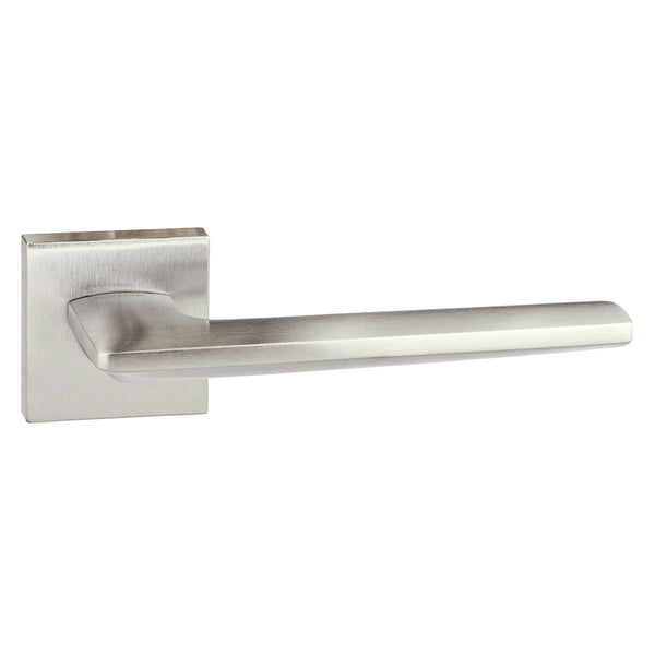 Forme Boston Lever Door Handle on Minimal Square Rose by Atlantic Hardware