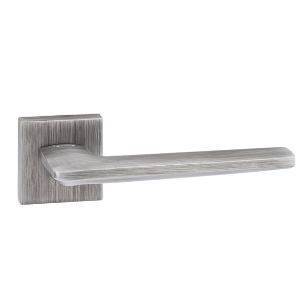 Forme Boston Lever Door Handle on Minimal Square Rose by Atlantic Hardware