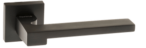 Forme Ginevra Lever Door Handle on Minimal Square Rose by Atlantic Hardware