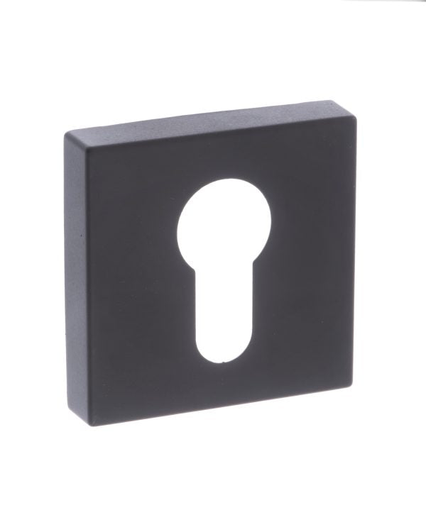 Status Euro Escutcheons on S4 Square Rose by Atlantic Hardware