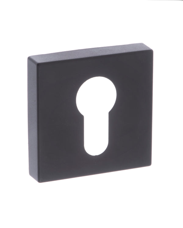 CleanTouch Anti-Bac Euro Escutcheons on Minimal Square Rose by Atlantic Hardware