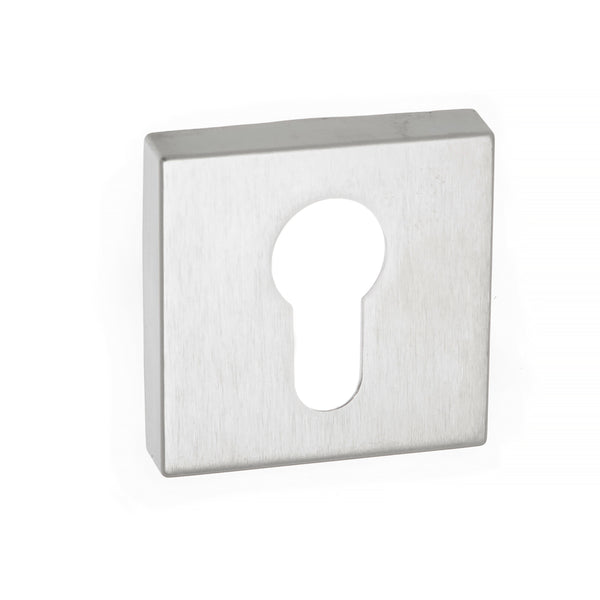 CleanTouch Anti-Bac Euro Escutcheons on Minimal Square Rose by Atlantic Hardware