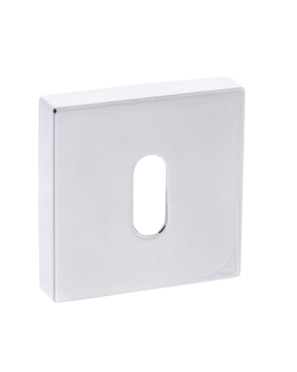 Forme Key Escutcheons on Minimal Square Rose by Atlantic Hardware