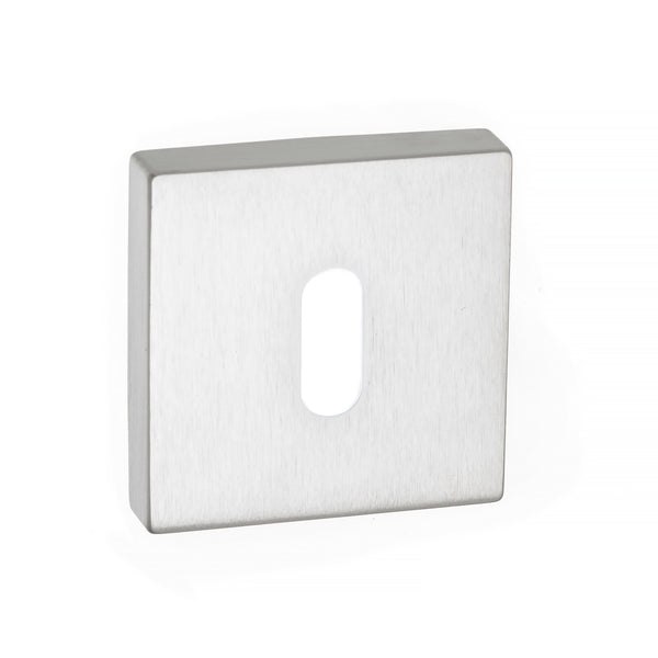Forme Key Escutcheons on Minimal Square Rose by Atlantic Hardware