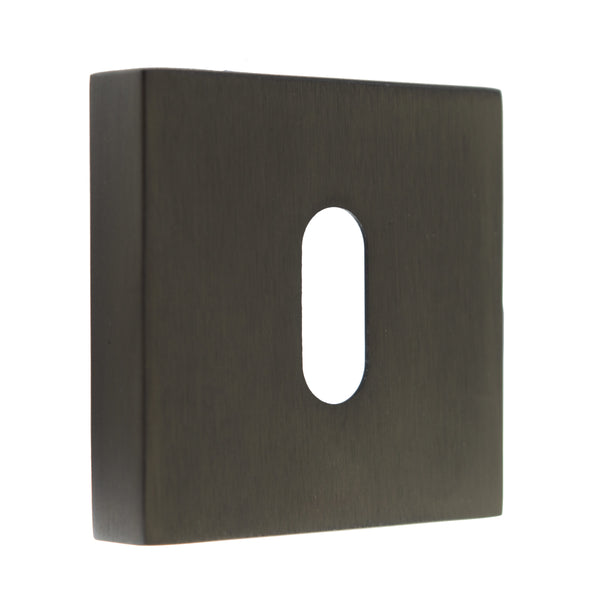Forme Key Escutcheons on Minimal Square Rose by Atlantic Hardware