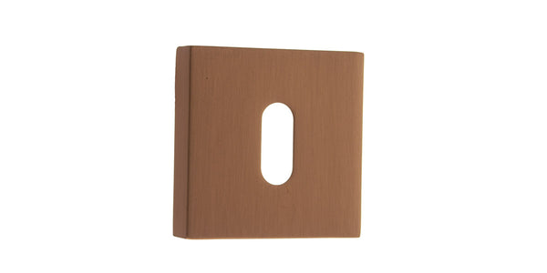 Forme Key Escutcheons on Minimal Square Rose by Atlantic Hardware