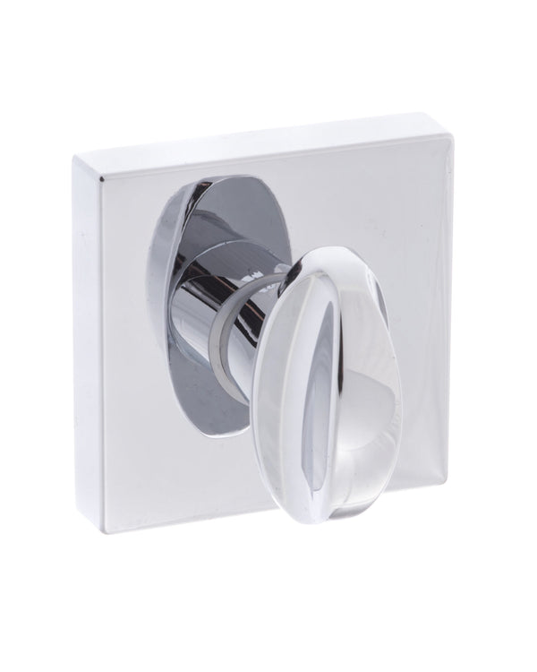 Forme WC Turn and Release on Minimal Square Rose by Atlantic Hardware