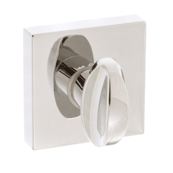 Forme WC Turn and Release on Minimal Square Rose by Atlantic Hardware
