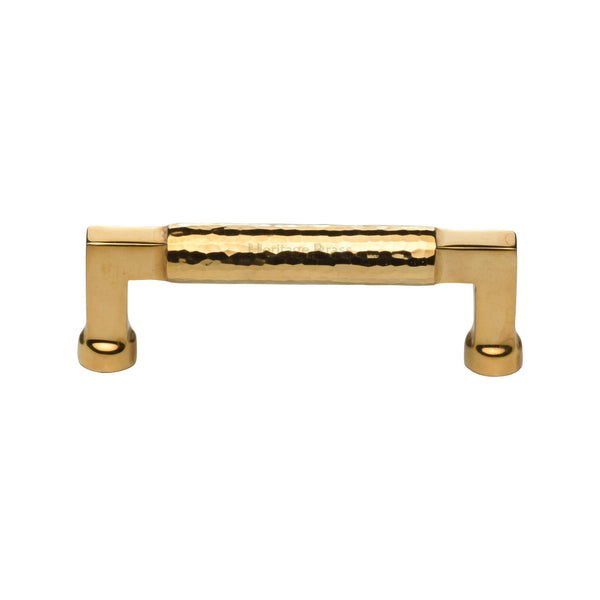 Hammered Bauhaus Cabinet Pull by M Marcus - Heritage Brass