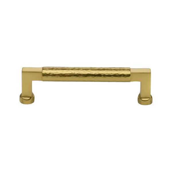 Hammered Bauhaus Cabinet Pull by M Marcus - Heritage Brass