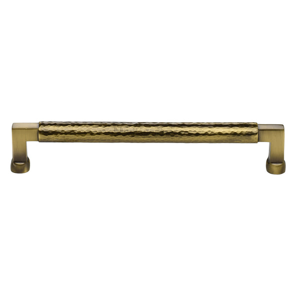 Hammered Bauhaus Cabinet Pull by M Marcus - Heritage Brass