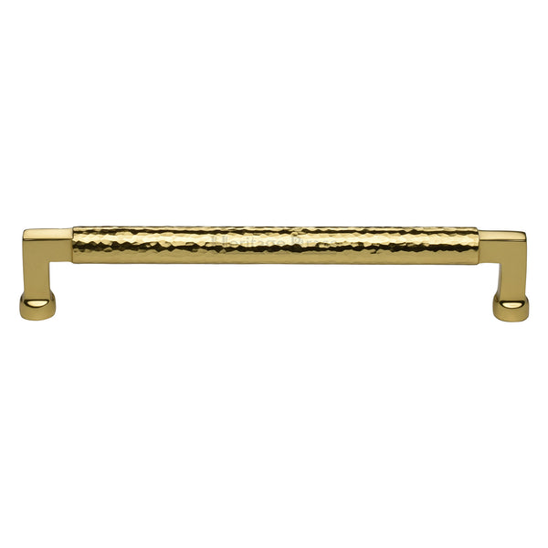 Hammered Bauhaus Cabinet Pull by M Marcus - Heritage Brass