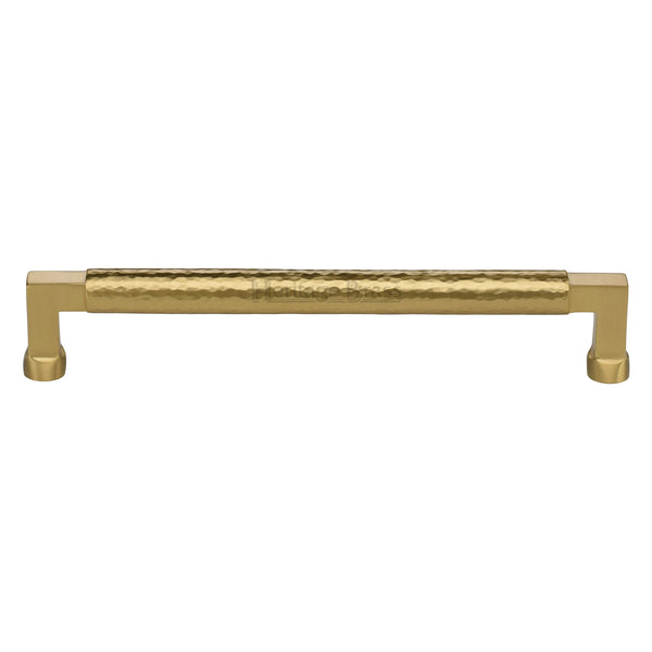 Hammered Bauhaus Cabinet Pull by M Marcus - Heritage Brass