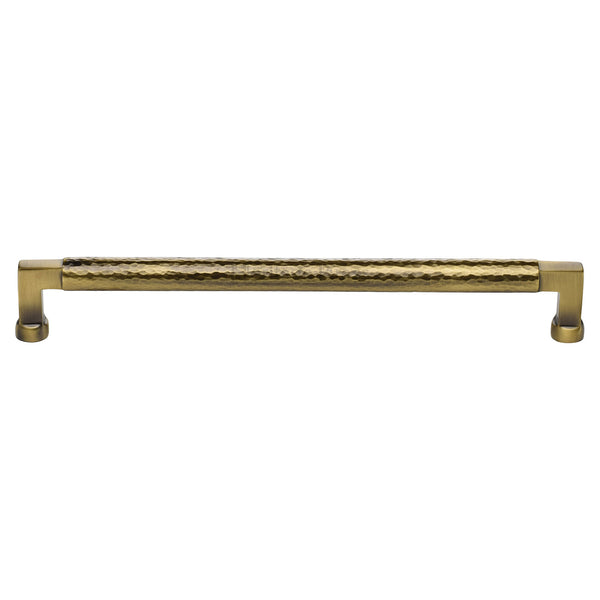 Hammered Bauhaus Cabinet Pull by M Marcus - Heritage Brass