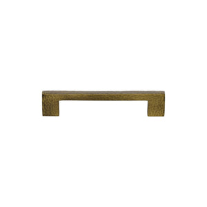 Metro Cabinet Pull Hammered Design - Antique Brass - 128 mm