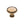 Victorian Round Cabinet Knob Hammered Design by M Marcus - Heritage Brass