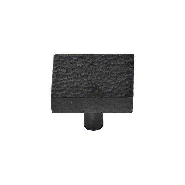 Heritage Brass Cabinet Knob Hammered Square Design by M Marcus - Heritage Brass