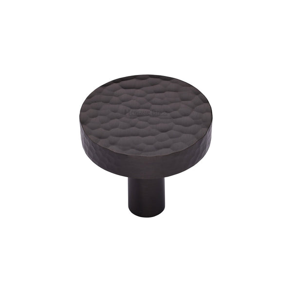 Heritage Brass Hammered Disc Cabinet Knob by M Marcus - Heritage Brass