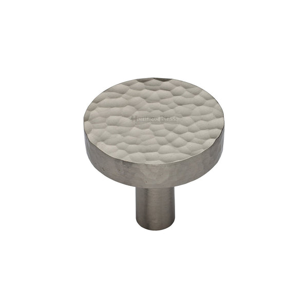 Heritage Brass Hammered Disc Cabinet Knob by M Marcus - Heritage Brass