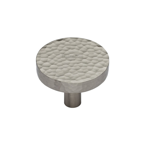 Heritage Brass Hammered Disc Cabinet Knob by M Marcus - Heritage Brass