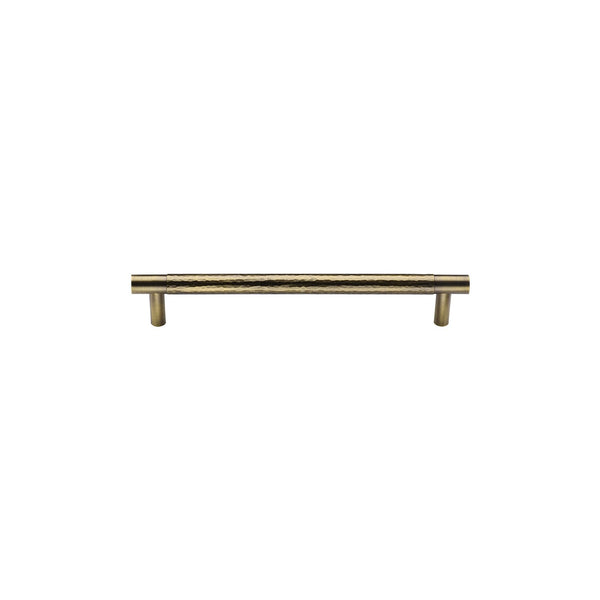 Heritage Brass Cabinet Pull Partial Hammered Design by M Marcus - Heritage Brass