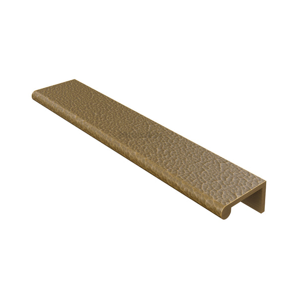 Edge Pull Cabinet Handle Hammered Design - 40mm Width by M Marcus - Heritage Brass