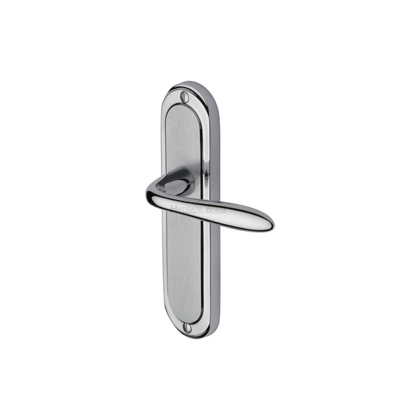 Henley Door Handle on Plate by M Marcus - Heritage Brass