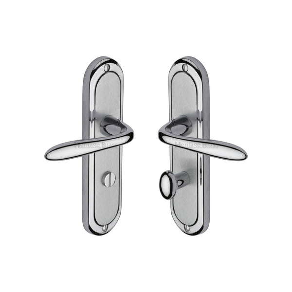 Henley Door Handle on Plate by M Marcus - Heritage Brass