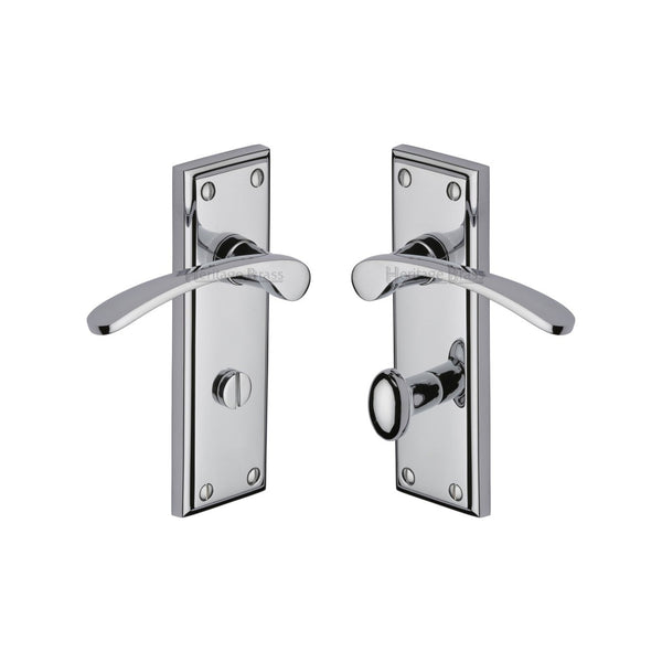 Hilton Door Handle on Plate by M Marcus - Heritage Brass