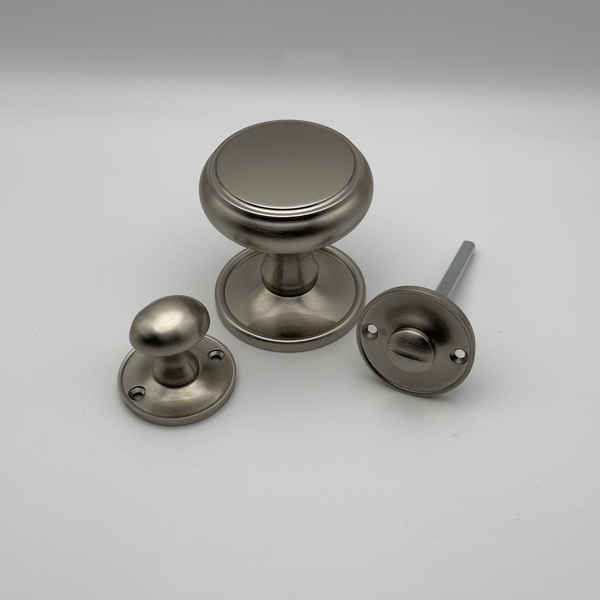 Beau Hardware Mortice Door Knobs - Satin Nickel