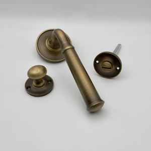 Beau- Hardware, Beau Hardware Lever Handles - Antique Brass, Door Handles, Lever On Rose