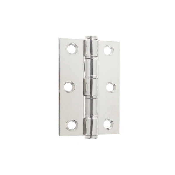 316 SS Grade 7 SS Washered Hinges 76x50x3mm Polished Stainless Steel