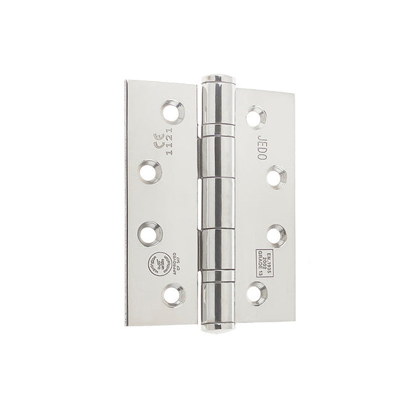 316 SS Grade 13 Ball Bearing Hinges 102x76x3mm Polished Stainless Steel