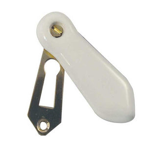 Frelan, JC12 Plain white covered escutcheon, Escutcheons & Privacy Thumbturns, Covered Escutcheons