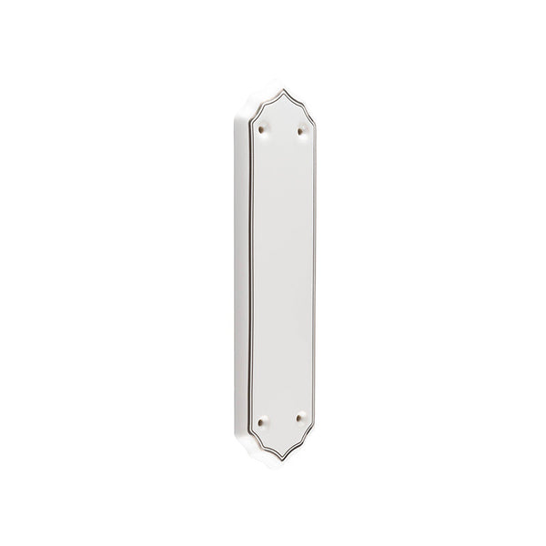 Frelan, White Silverline Fingerplate, Door Accessories, Fingerplates