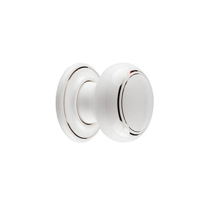 Frelan, Porcelain Mortice Door Knob White & Silverline, Door Knobs, Mortice Door Knobs