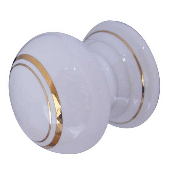 50mm White lined Cabinet knob
